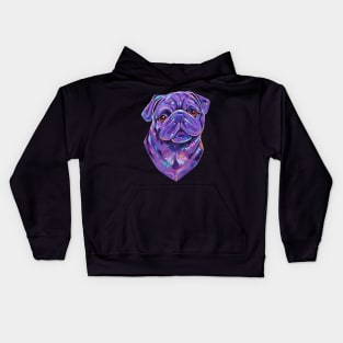 Boof - Pug Dog Painting Kids Hoodie